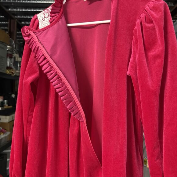 Vtg Donna Richard Gilligan Omalley Nightgown Women Pettite Lace Pockets USA - Picture 9 of 13